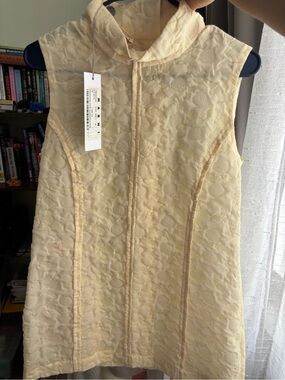 MARNI Sleeveless Cream Textured Top